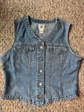 Vintage American Eagle Denim Vest